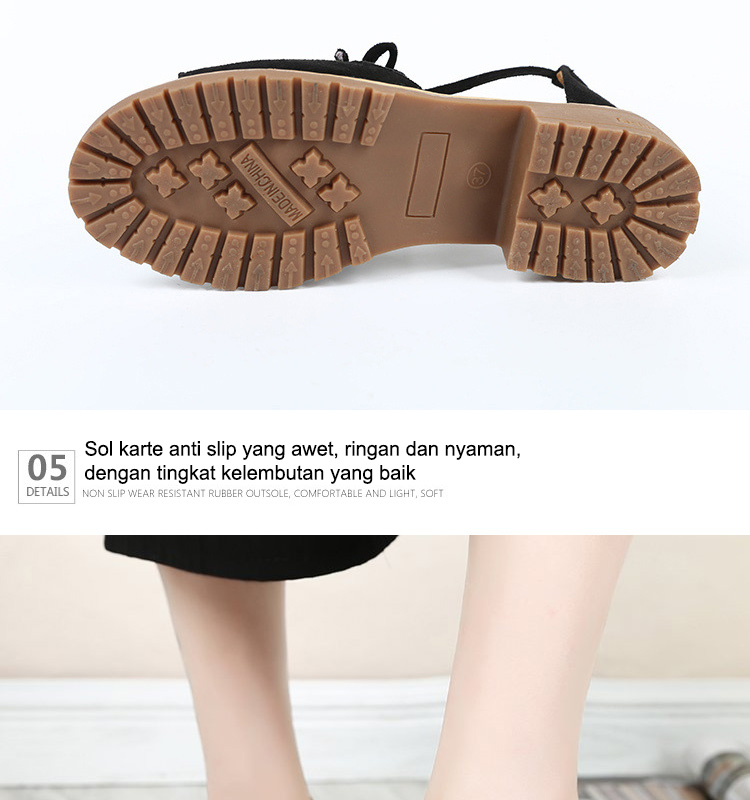 Middle Heel Sandal  dengan Pita Kupu  kupu 